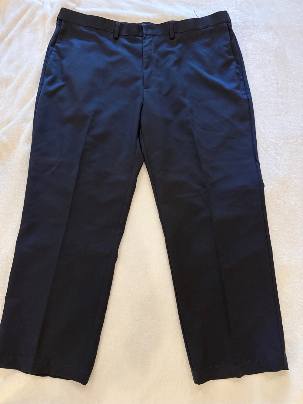 Haggar Navy Straight-Leg Dress Pants